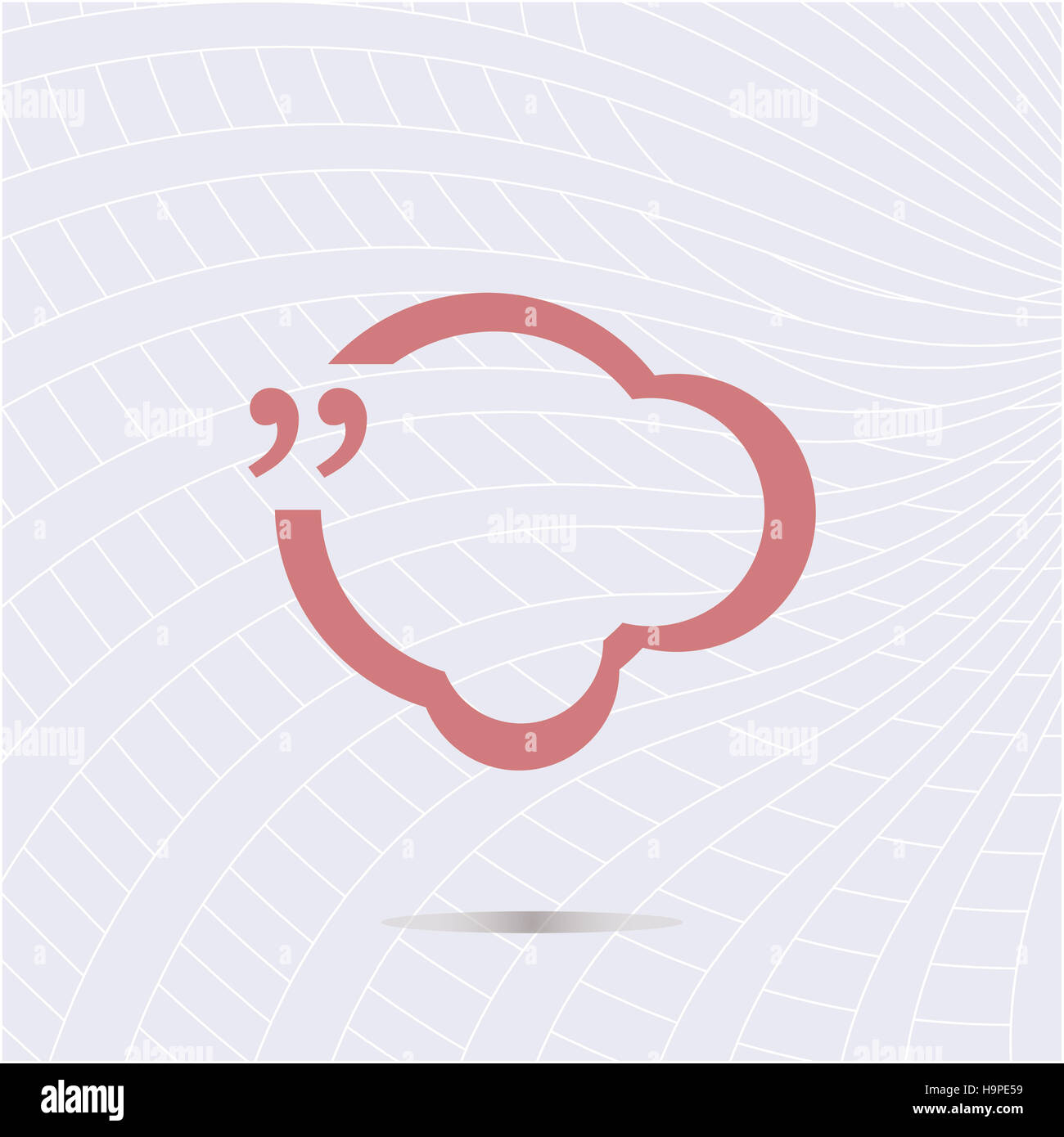 Quotation Mark Speech Bubble. Quote sign icon Stock Photo - Alamy