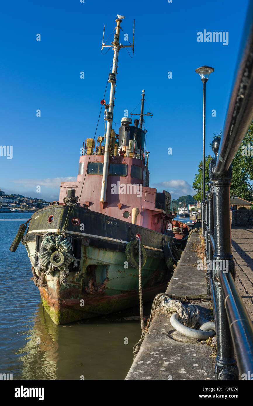River Thames Tug Boat Ionia Stock Photo