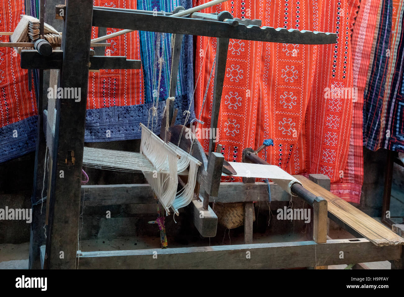 fabric factory in Lao Chai, Sapa, Vietnam, Asia Stock Photo