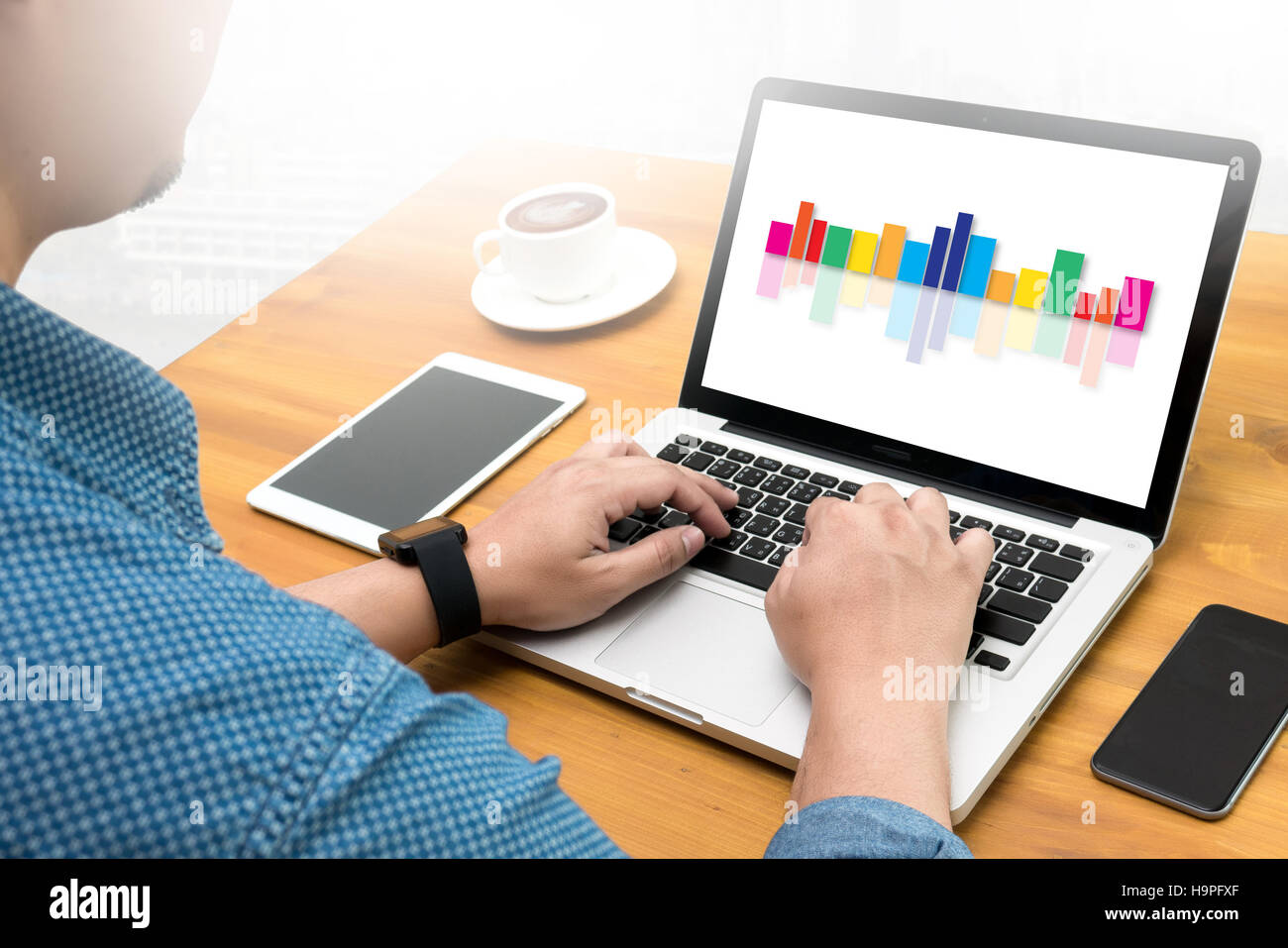 Sound Wave Line Design Sound wave music background design hi-res stock photography and images ...