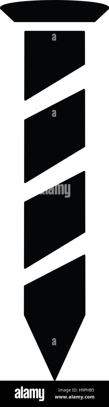 Isolated screw icon on a white background, Vector illustration Stock ...