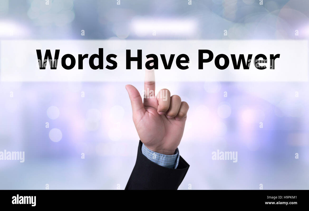 Words Have Power Stock Photo