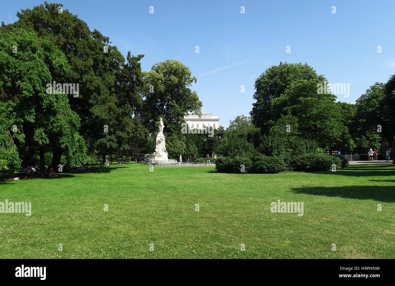 Burggarten Park at Hofburg Palace in Vienna - Austria Stock Photo