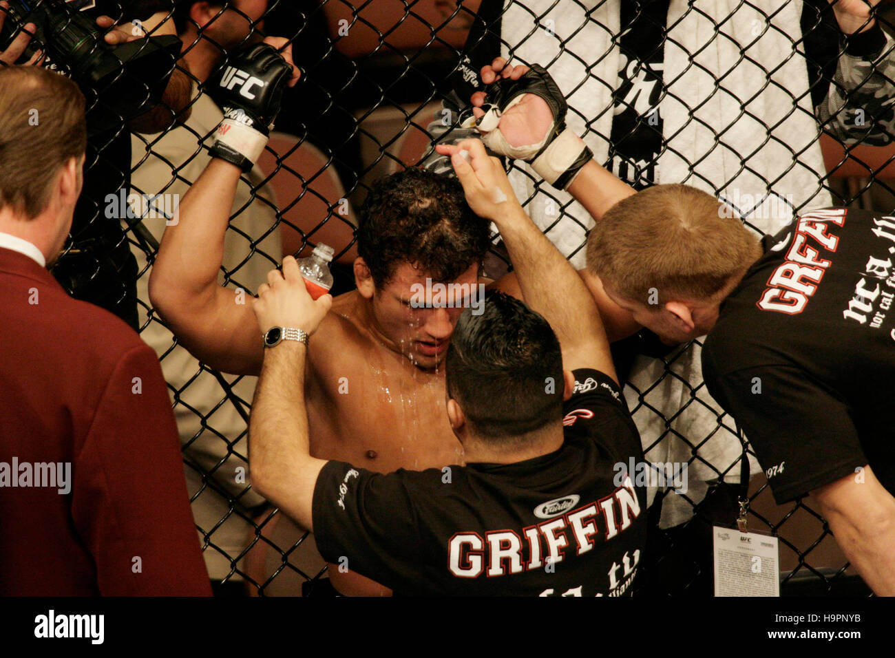 Tyson Griffin at the Ultimate Fighting Champion Championship UFC 67 at the Mandalay Bay Hotel in Las Vegas on Feb. 3, 2007. Photo credit: Francis Specker Stock Photo