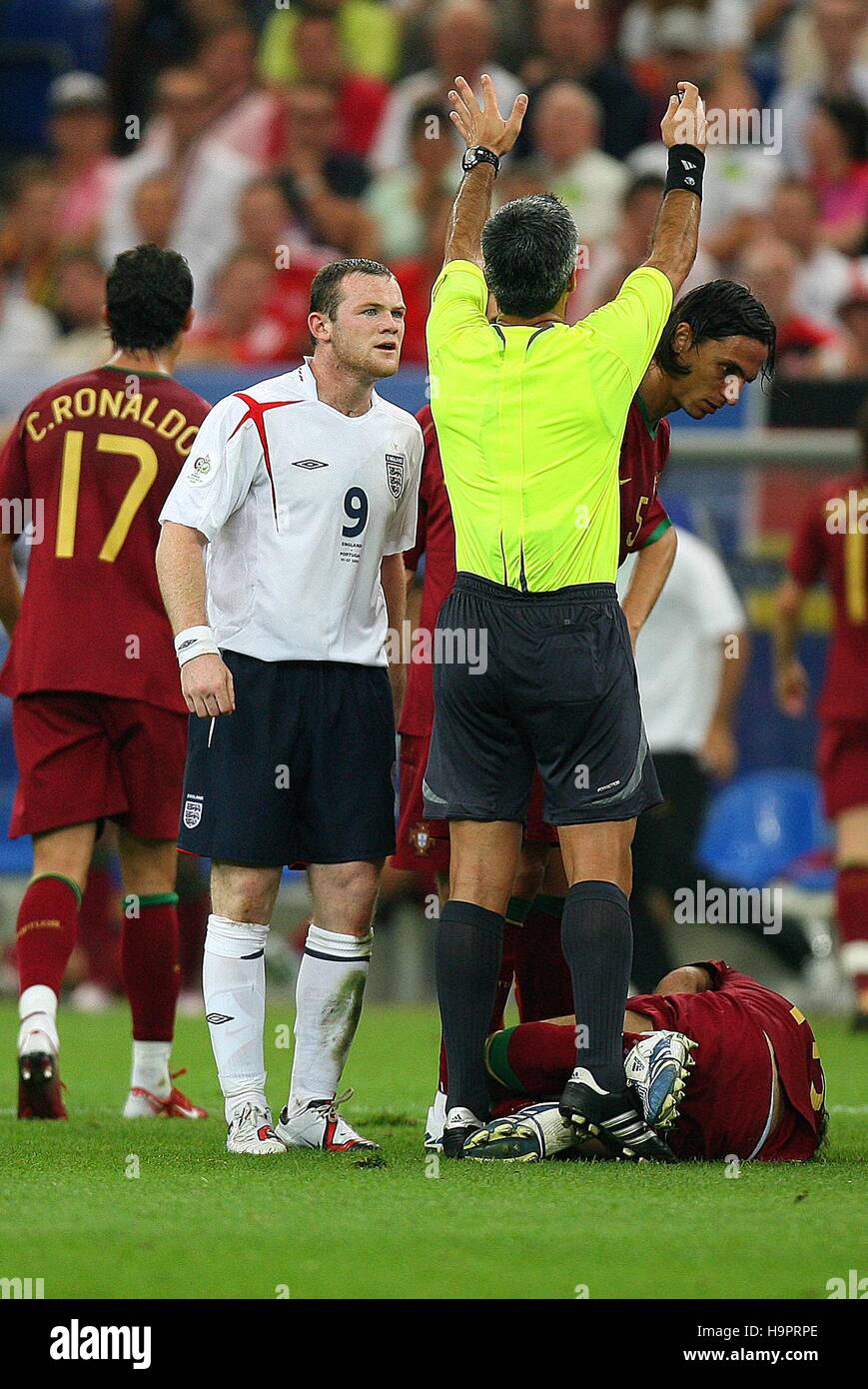 WAYNE ROONEY IS SENT OFF BY HORACIO ELIZONDO ENGLAND V PORTUGAL WAYNE ROONEY IS SENT OFF BY HORACIO ELIZONDO ENGLAND V PORTUGAL