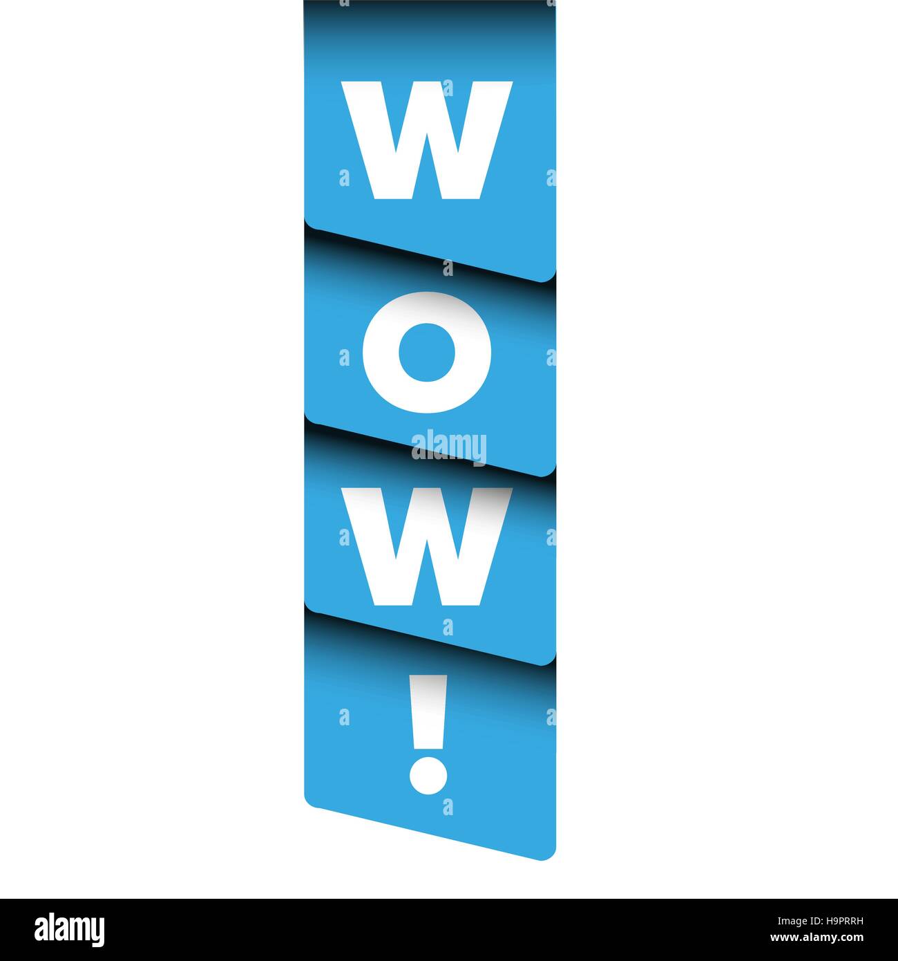 Wow message ribbon vector Stock Vector Image & Art - Alamy