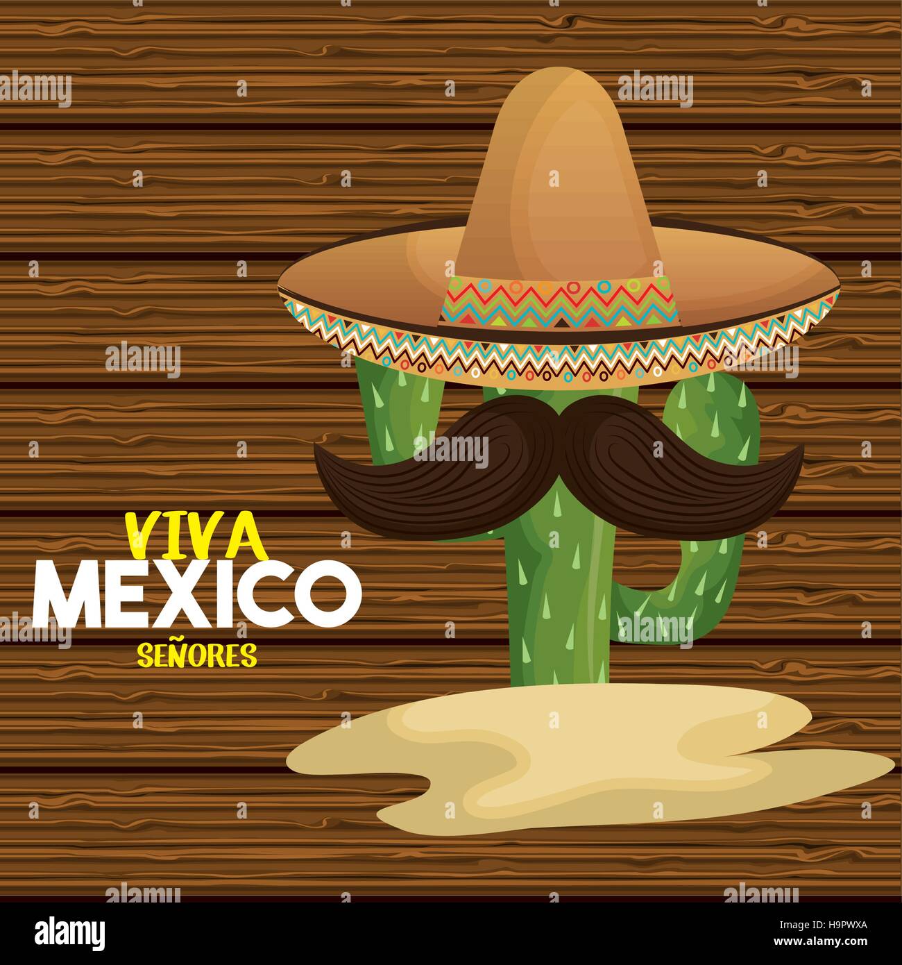 viva mexico poster icon vector illustration design Stock Vector Image ...