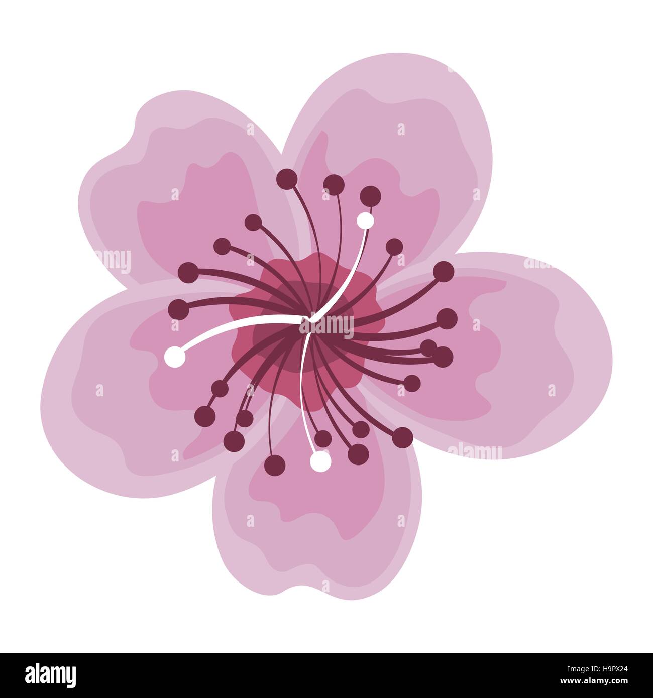 lotus flower japanese icon vector illustration design Stock Vector ...