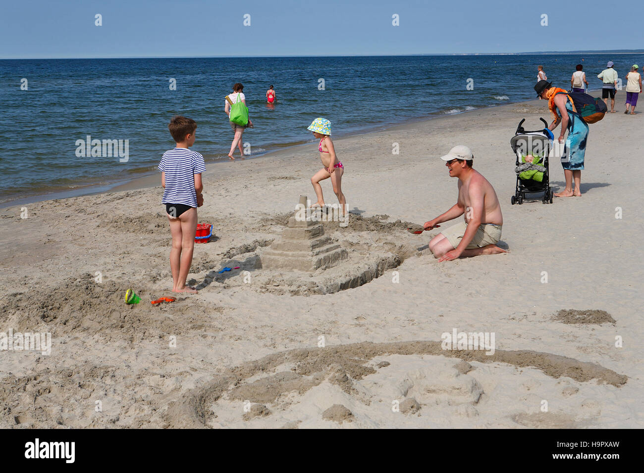 baltic sea, beach, holiday, kid, kids, krynica, landscape, people, poland, ...