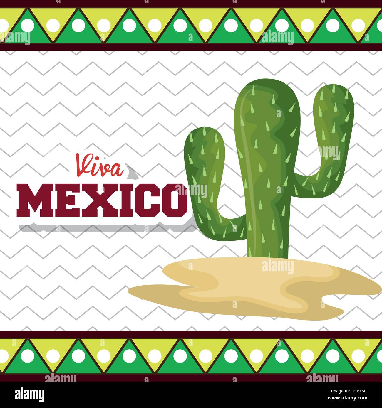 viva mexico poster icon vector illustration design Stock Vector Image ...