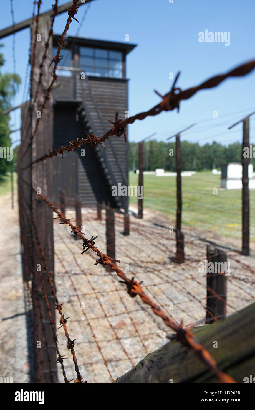 Former german nazi concentration camp stutthof east of Gdansk. Sztutowo, Poland, Europe Stock Photo