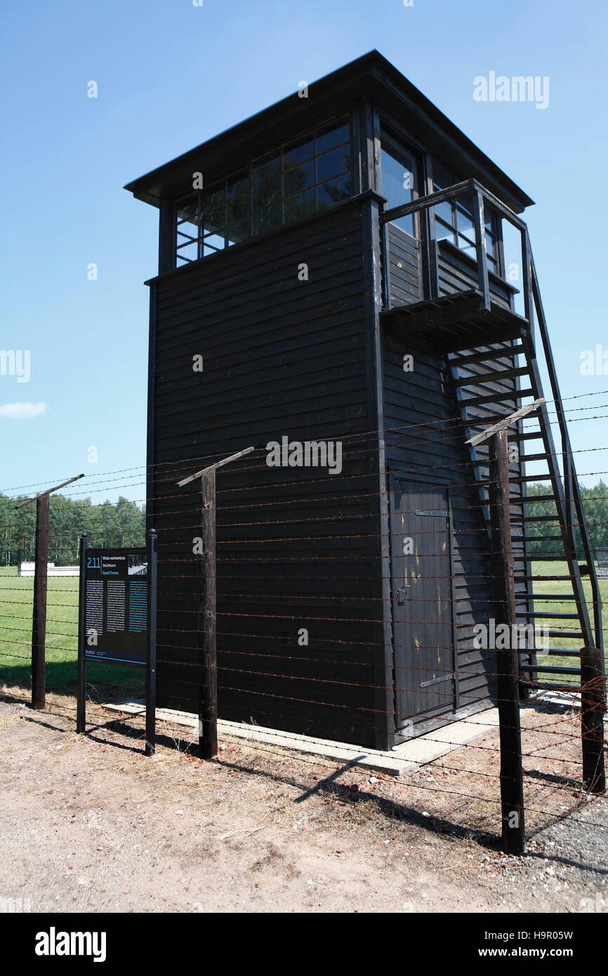 Former german nazi concentration camp stutthof east of Gdansk. Sztutowo, Poland, Europe Stock Photo