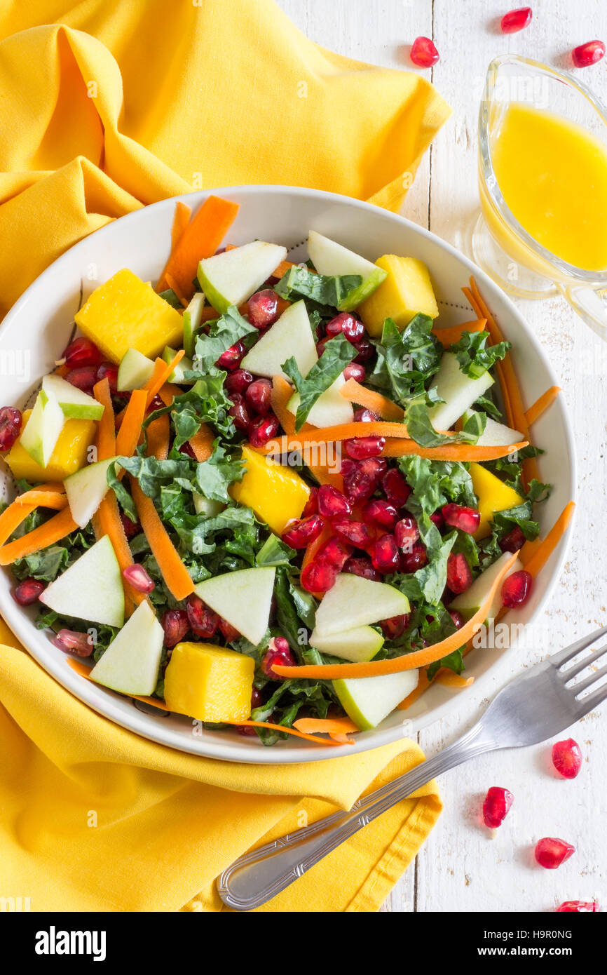 Healthy Kale Salad Stock Photo Alamy