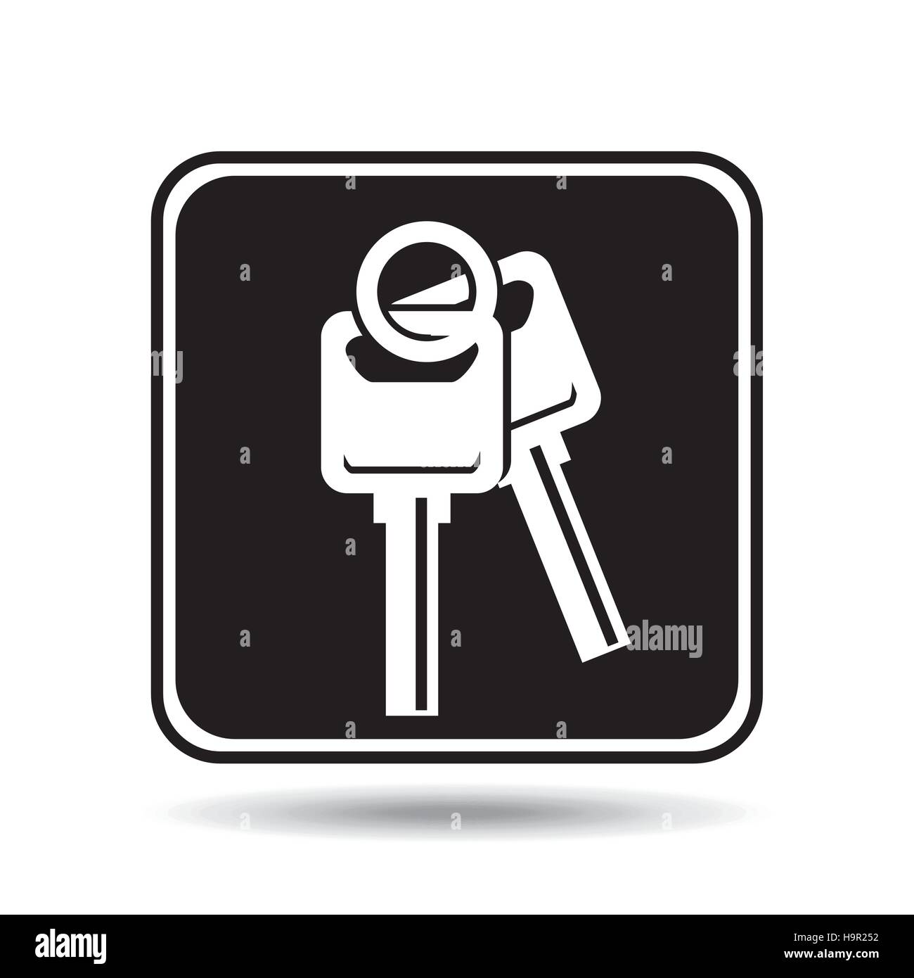 car key sign graphic vector illustration eps 10 Stock Vector Image ...