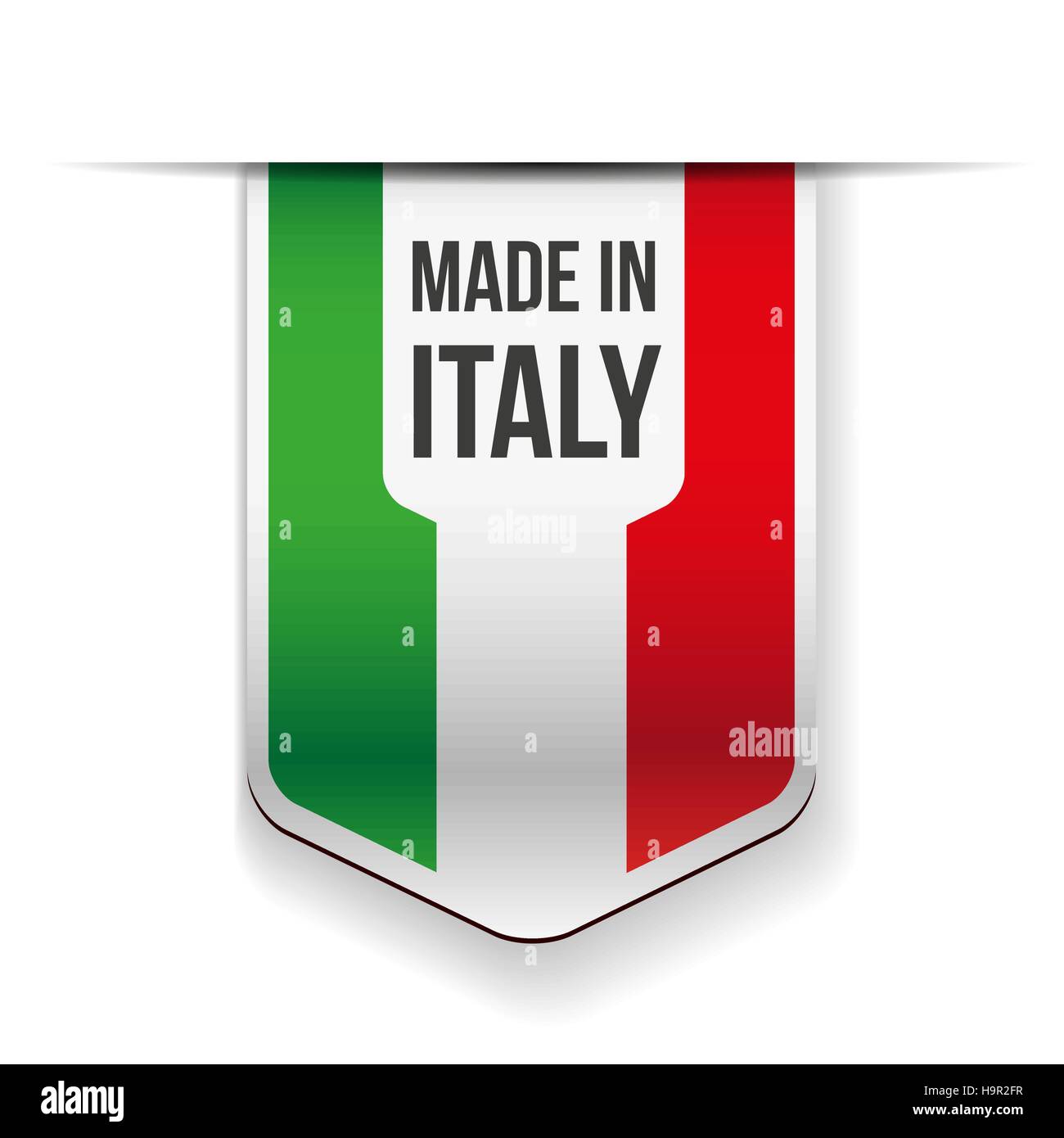 Made in Italy flag ribbon Stock Vector Image & Art - Alamy