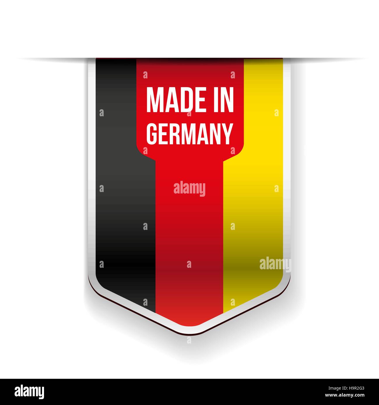 Made in Germany flag ribbon Stock Vector
