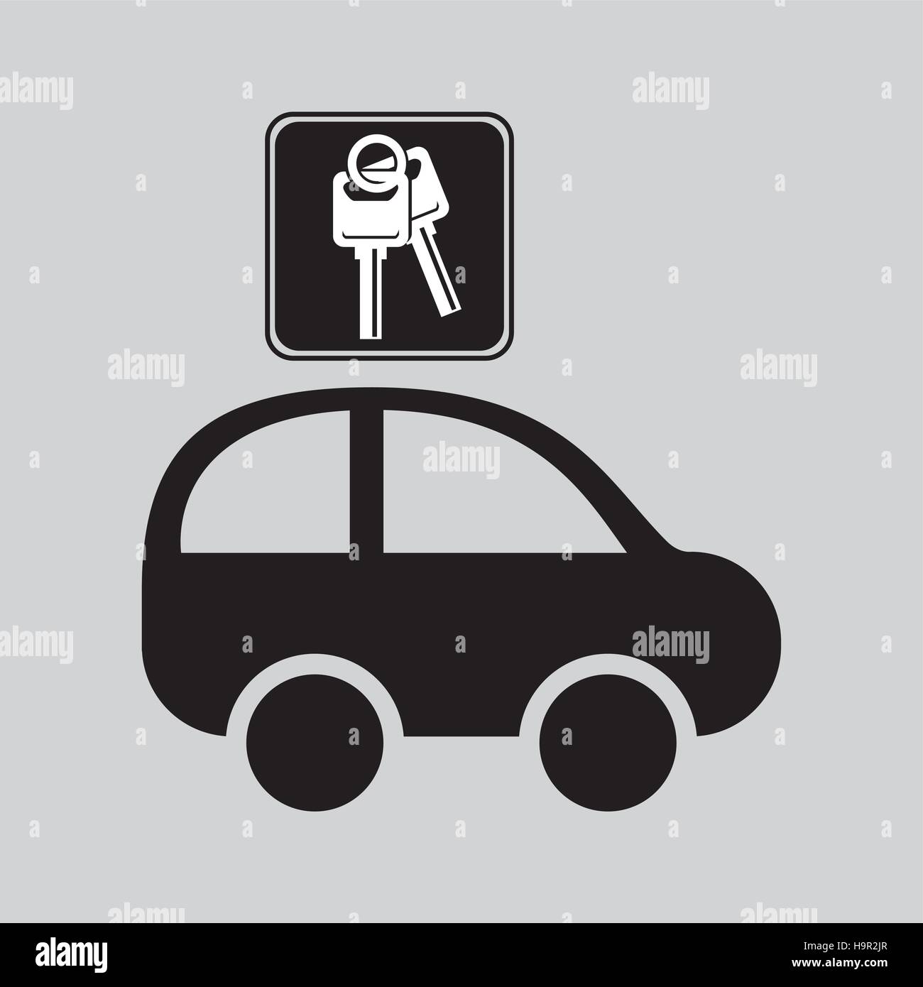car key sign graphic vector illustration eps 10 Stock Vector Image ...