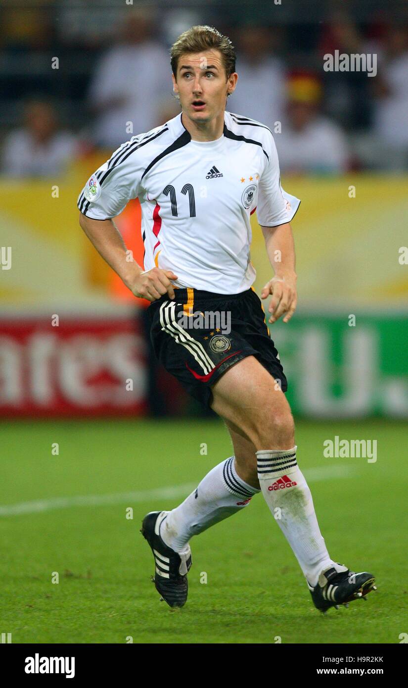 MIROSLAV KLOSE GERMANY & WERDER BREMEN WORLD CUP DORTMUND GERMANY 04 July 2006 Stock Photo