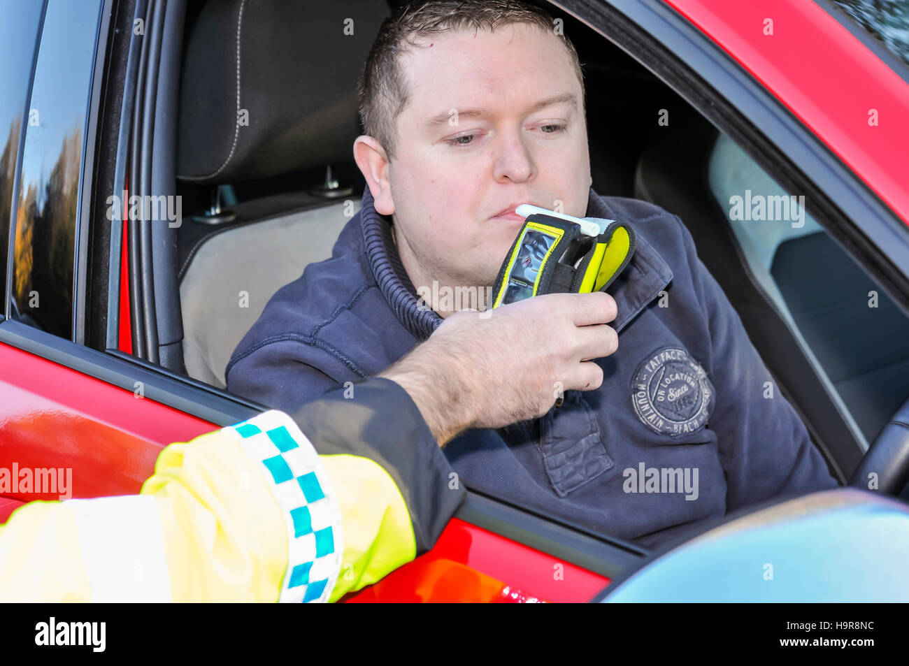 Breath Test Alcohol Police High Resolution Stock Photography and Images