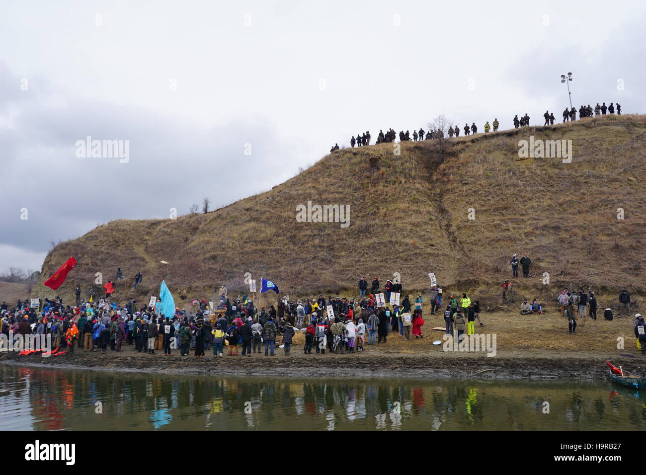 Cannonball, North Dakota, USA. 24th Nov, 2016. Water Protectors