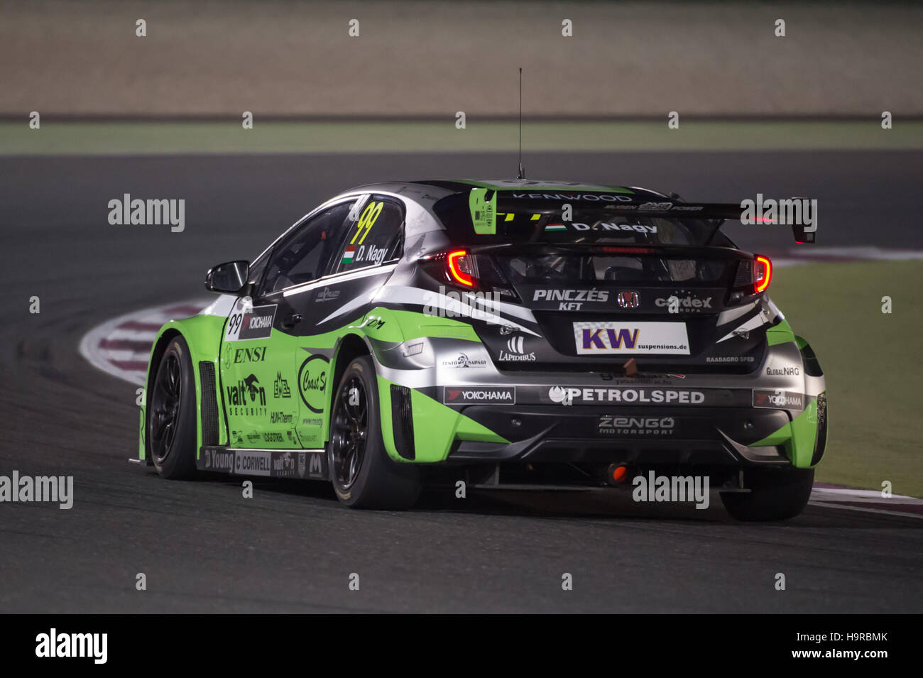 Losail International Circuit, Qatar. 24th Nov 2016. Daniel Nagy during Free Practice 2 during the final round of the FIA WTCC Credit:  Tom Morgan/Alamy Live News Stock Photo