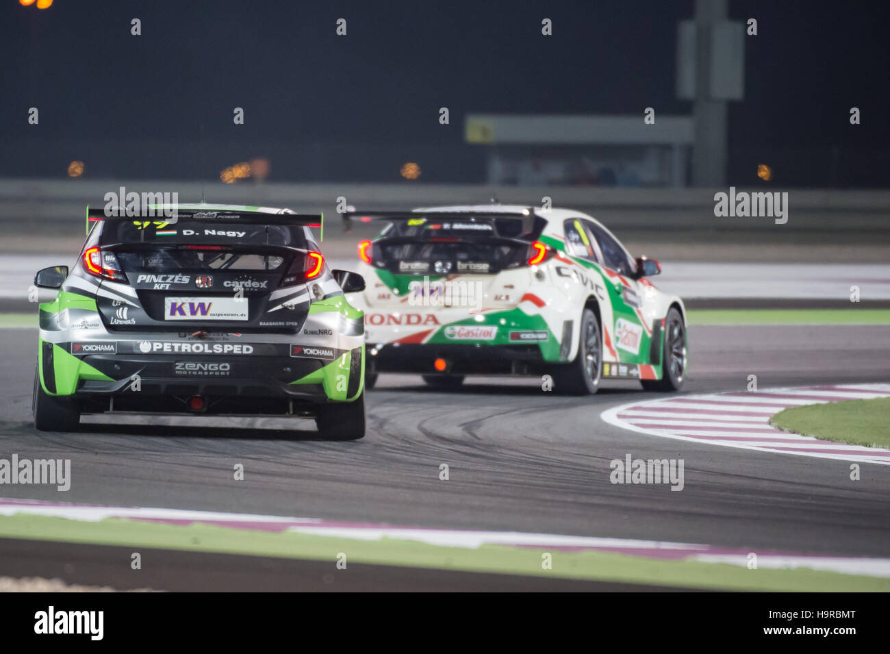 Losail International Circuit, Qatar. 24th Nov 2016. Daniel Nagy during Free Practice 2 during the final round of the FIA WTCC Credit:  Tom Morgan/Alamy Live News Stock Photo