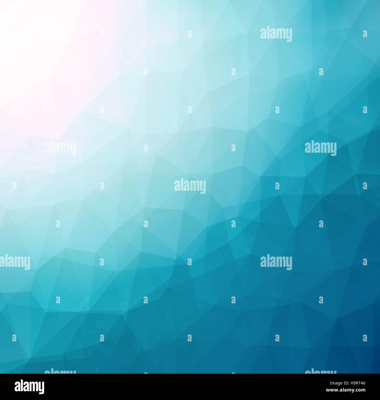 Abstract Low Polygonal Triangular Geometric Blue Background Stock Photo ...