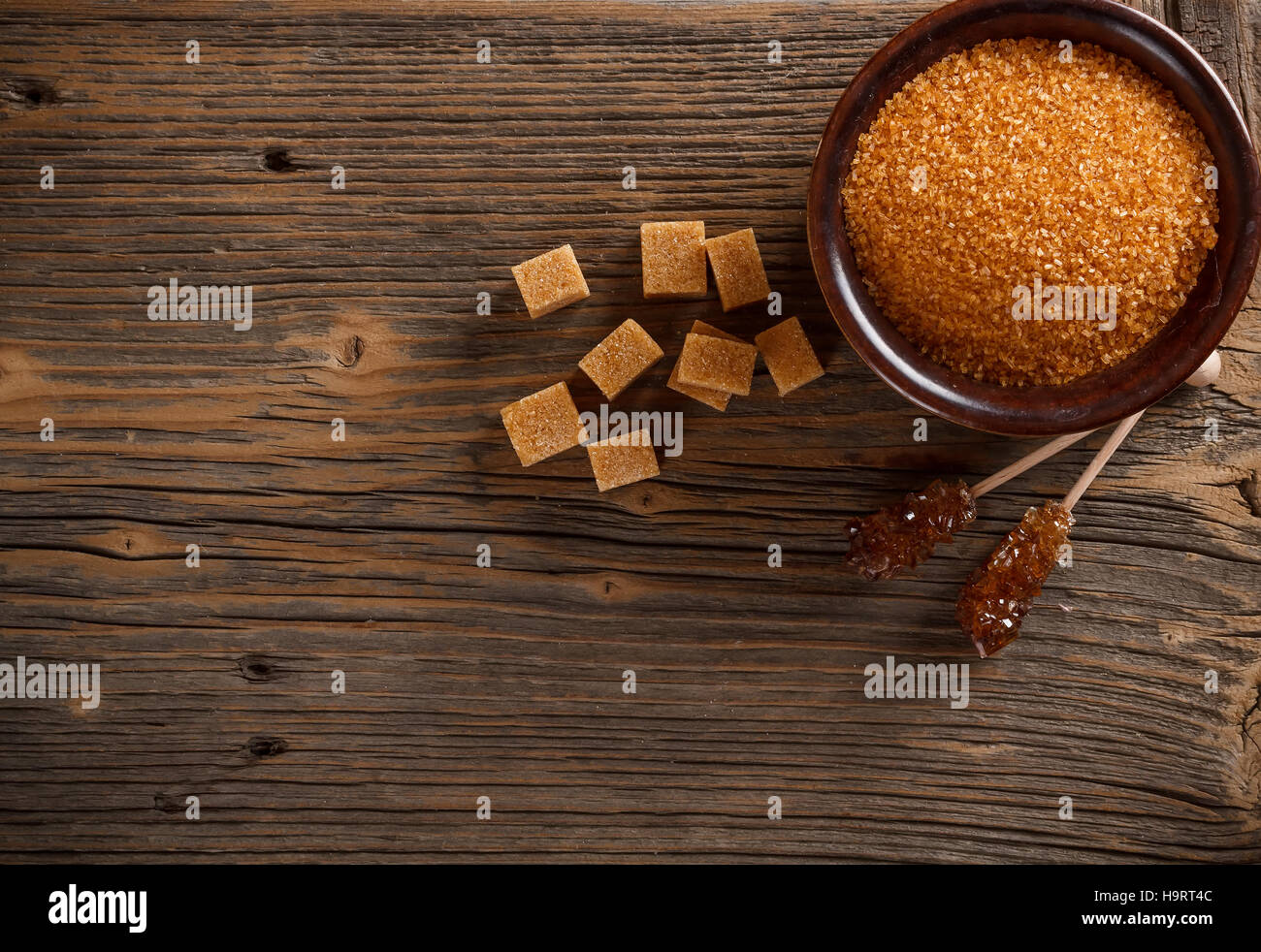 Brown sugar Stock Photo