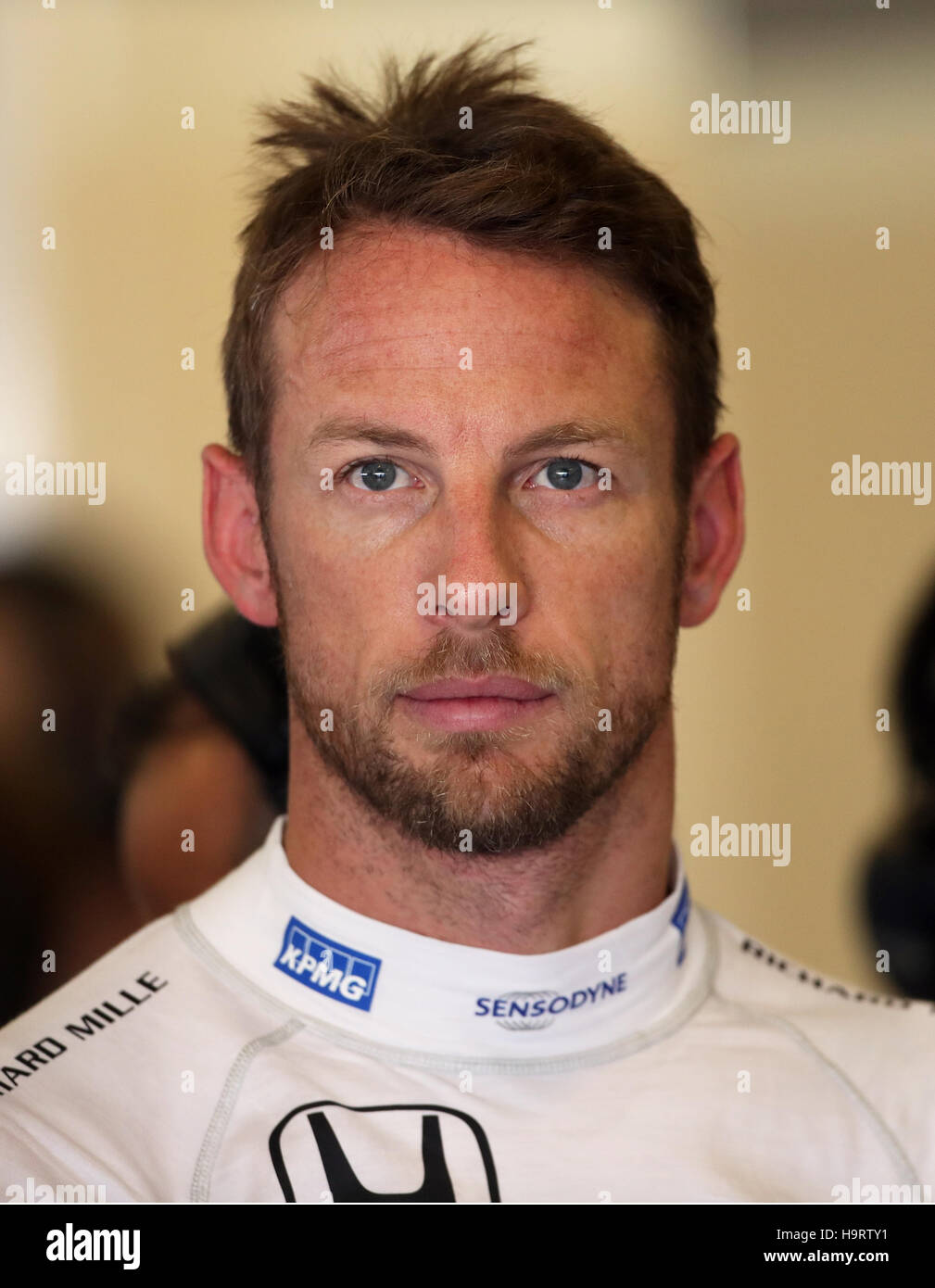 McLaren's Jenson Button during practice at Yas Marina Circuit, Abu ...