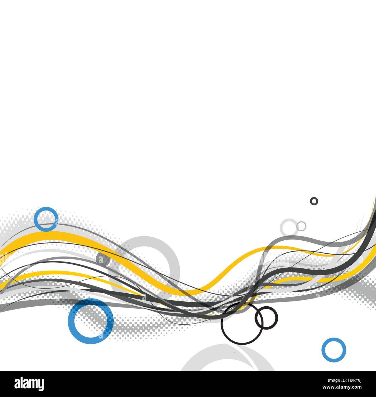Abstract simple lines and circles in footer. Vector art Stock Vector Image  & Art - Alamy