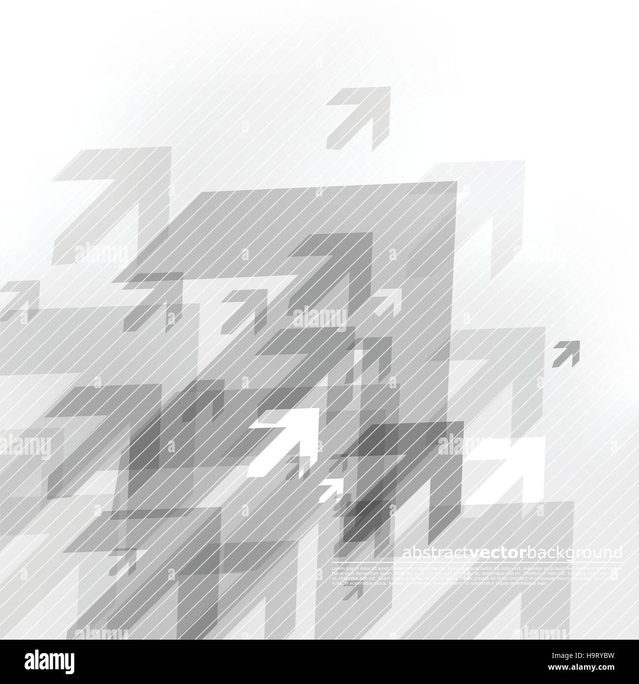 Abstract grey background with many arrows Stock Vector Image & Art - Alamy