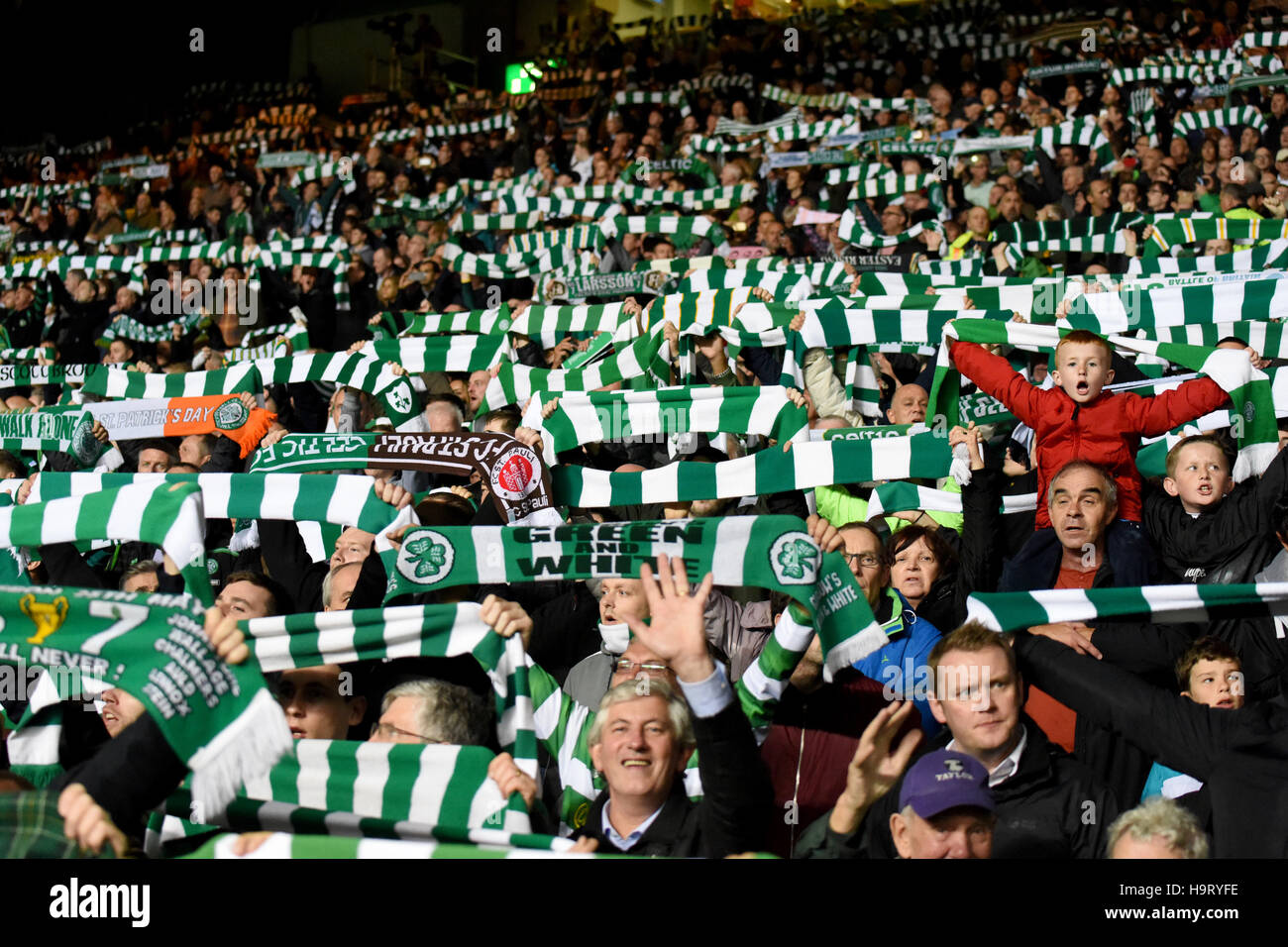 CelticFC fans sing a special rendition of “You'll Never Walk Alone