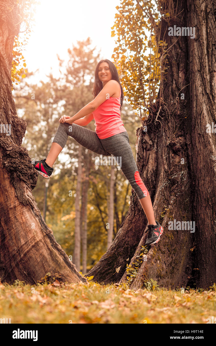 Beautiful woman relaxing outdoor hi-res stock photography and images ...