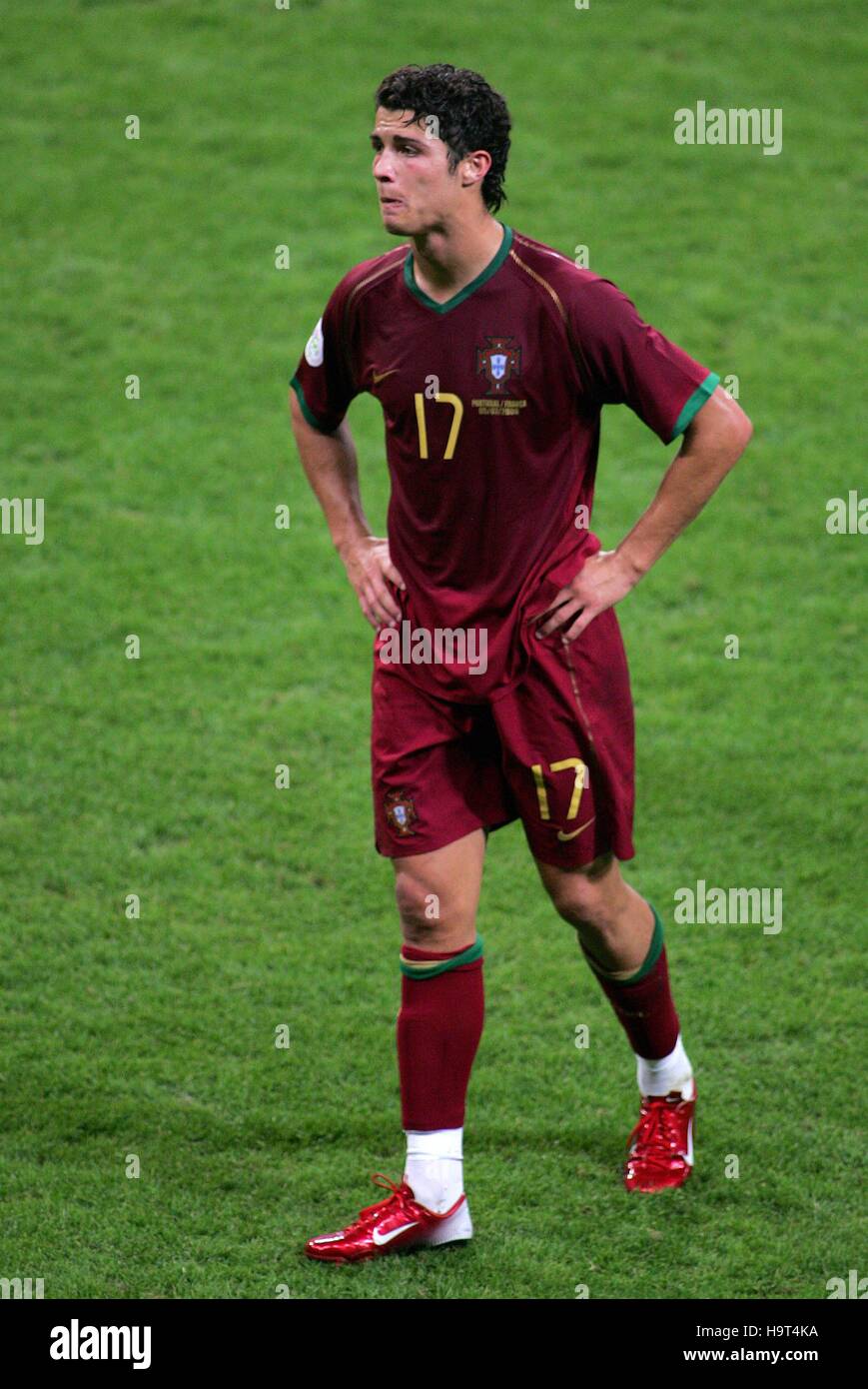 CRISTIANO RONALDO PORTUGAL V FRANCE MUNICH WORLD CUP STADIUM GERMANY 05 July 2006 Stock Photo