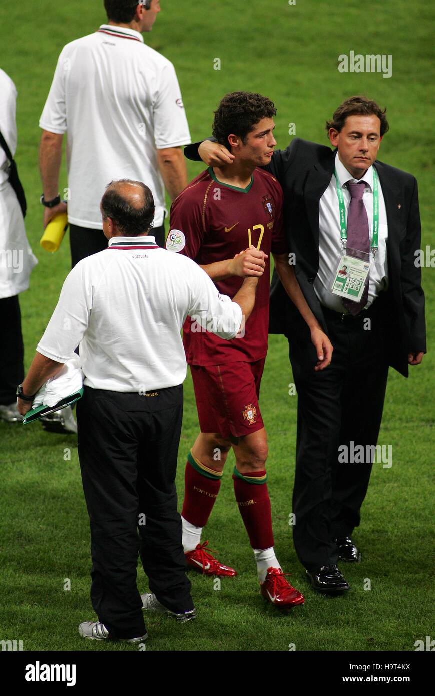 CRISTIANO RONALDO PORTUGAL V FRANCE MUNICH WORLD CUP STADIUM GERMANY 05 July 2006 Stock Photo