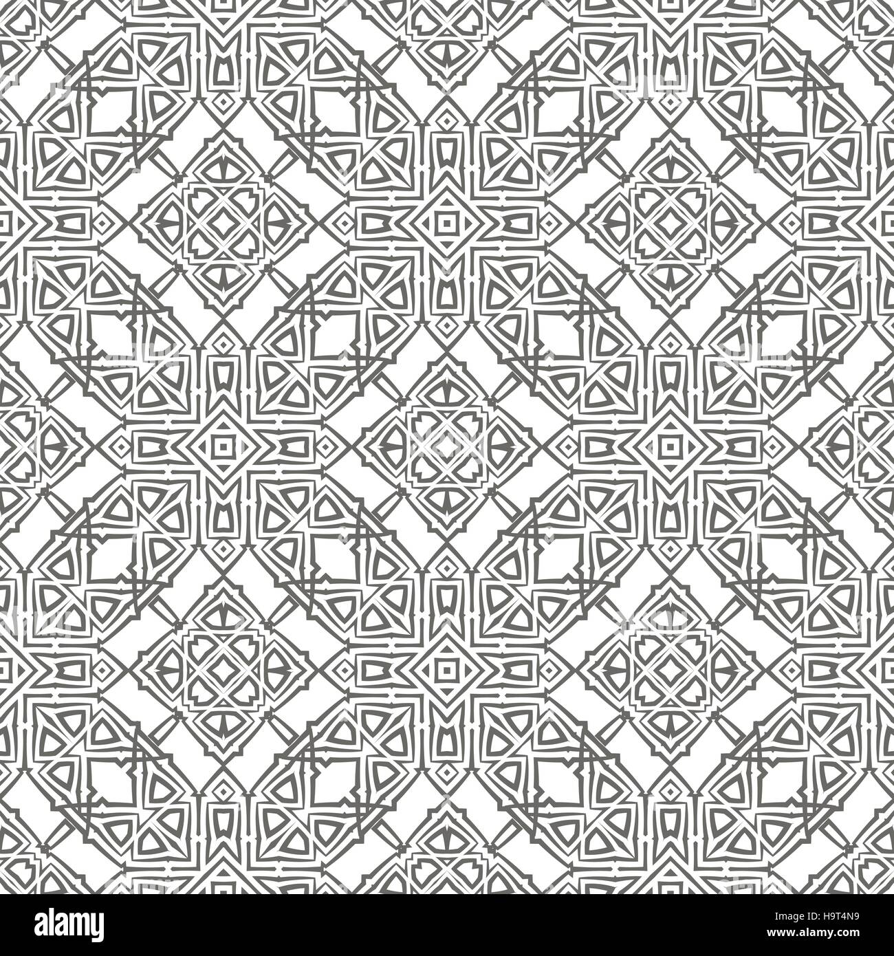 Grey Ornamental Seamless Line Pattern Stock Vector Image & Art Alamy