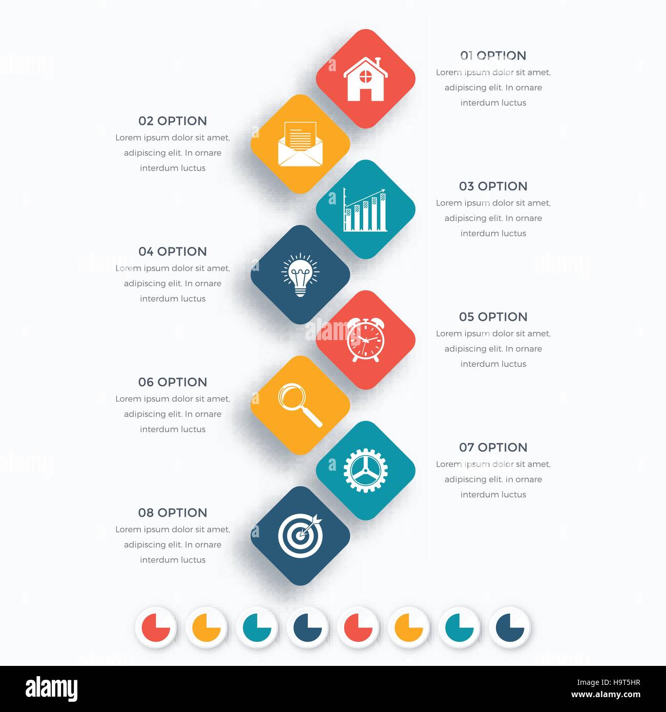 Vector square infographics with icons Stock Vector Image & Art - Alamy