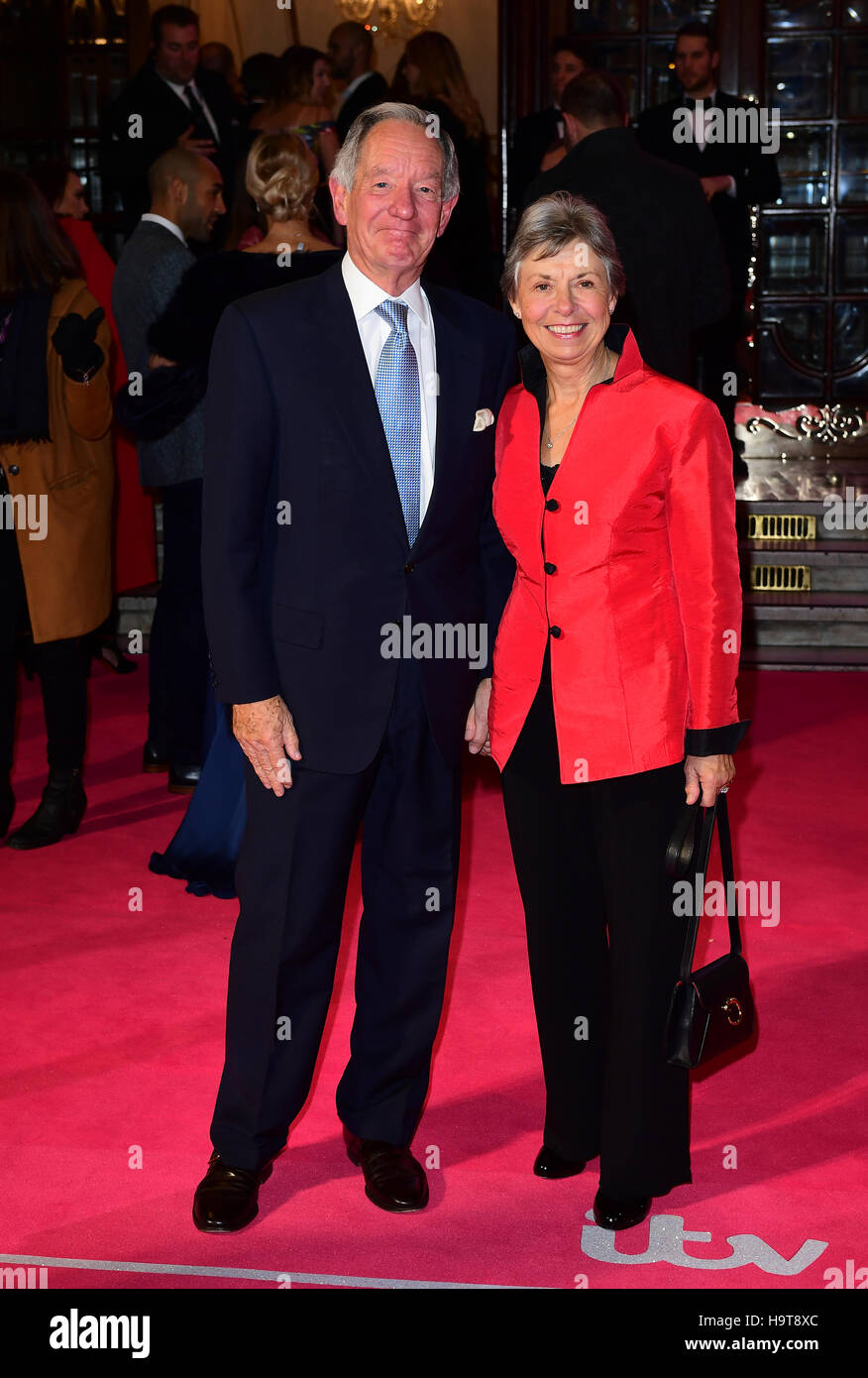 Michael Buerk and Christine Buerk attending the ITV Gala at the London Palladium. PRESS ASSOCIATION Photo. Picture date: Thursday November 24, 2016. See PA story SHOWBIZ Gala. Photo credit should read: Ian West/PA Wire Stock Photo