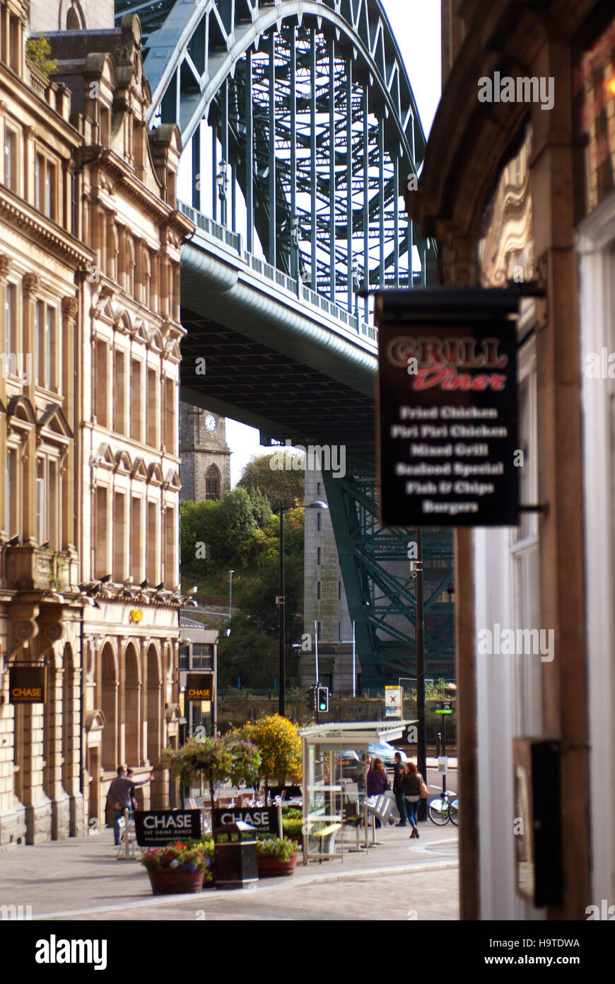 Tyne Bridge From Side / NewcastleGateshead Quayside Stock Photo - Alamy