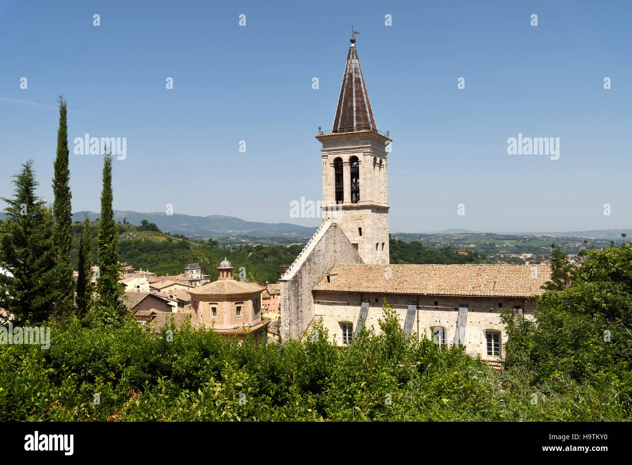 The Cathedral of Santa Maria Assunta, Spoleto, Umbria, Italy Stock Photo