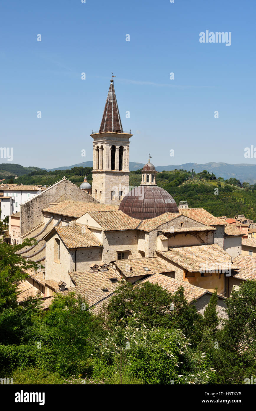 The Cathedral of Santa Maria Assunta, Spoleto, Umbria, Italy Stock Photo