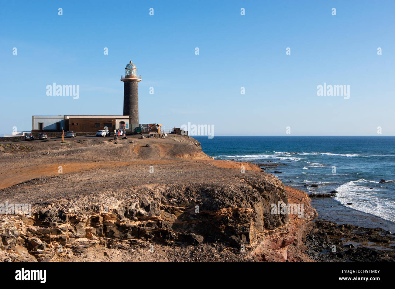 Lighthouse at Punta de Jandia, Fuerteventura, Canary Islands, Spain Stock Photo