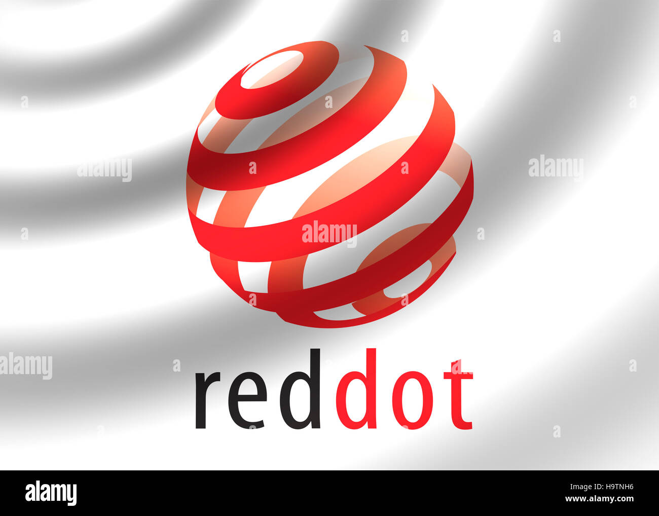 Red dot logo flag Stock Photo Alamy