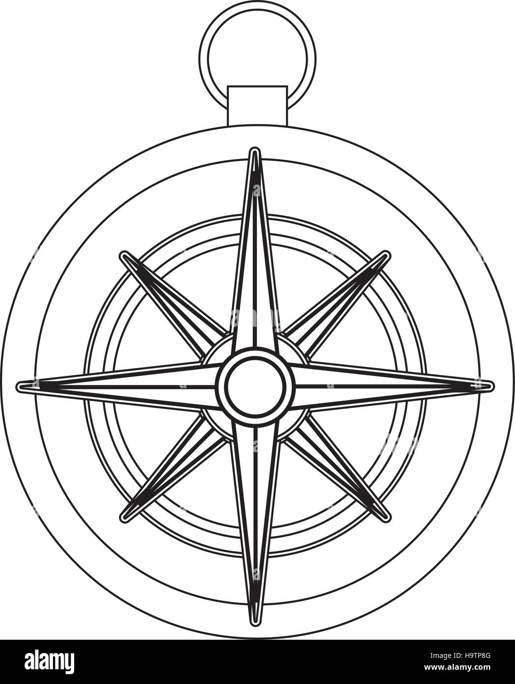 Isolated compass design Stock Vector Image & Art Alamy