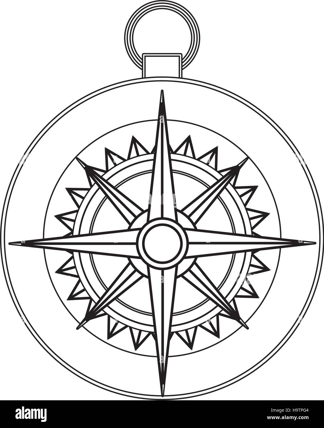 Isolated compass design Stock Vector Image & Art - Alamy