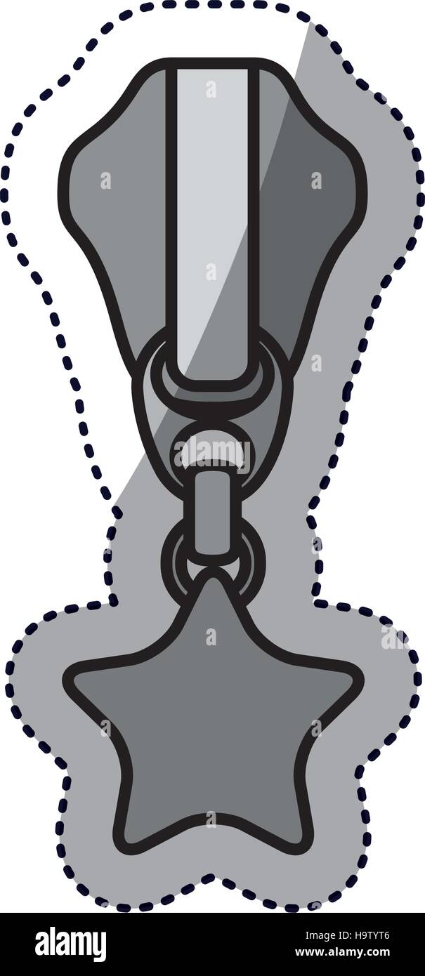 Isolated star zip design Stock Vector Image & Art - Alamy