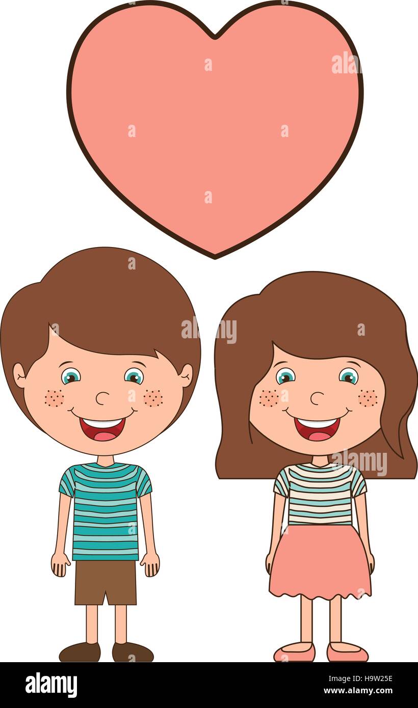 Isolated boy and girl cartoon design Stock Vector Image & Art - Alamy