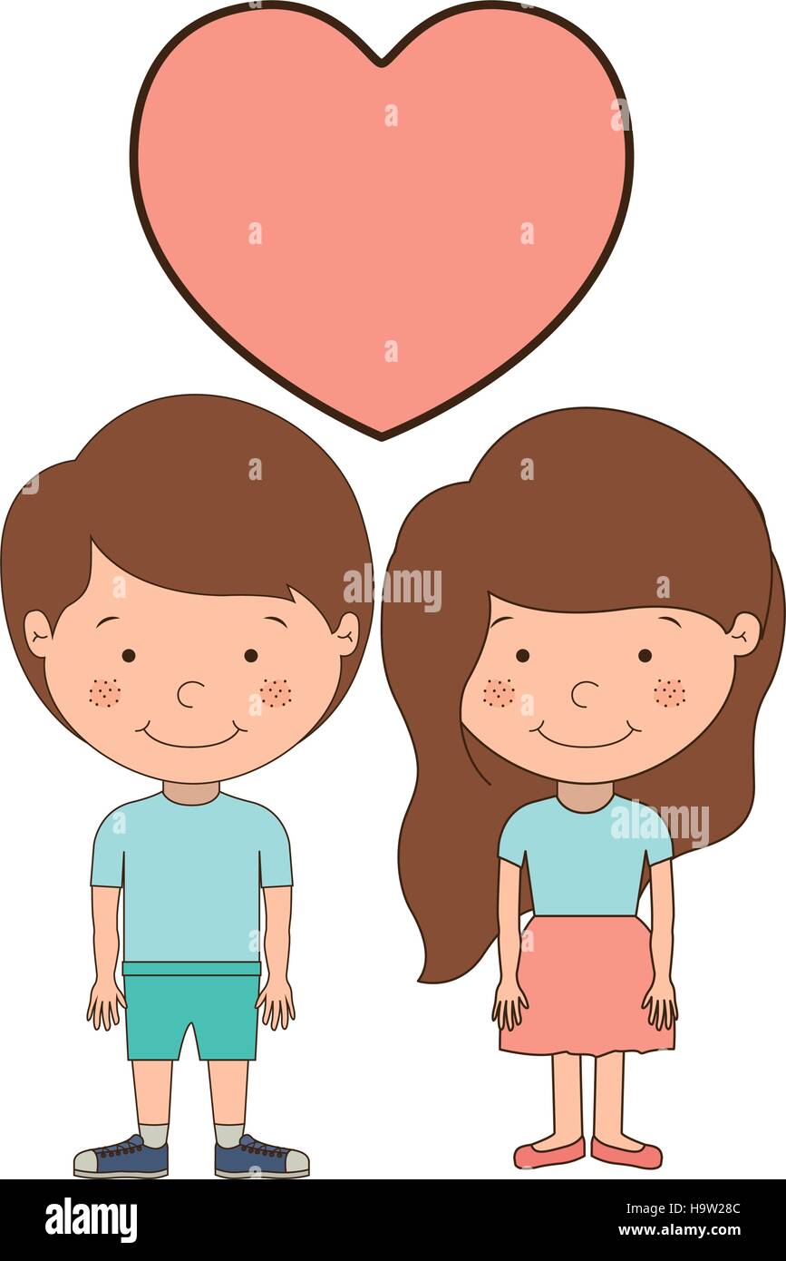 Isolated boy and girl cartoon design Stock Vector Image & Art - Alamy