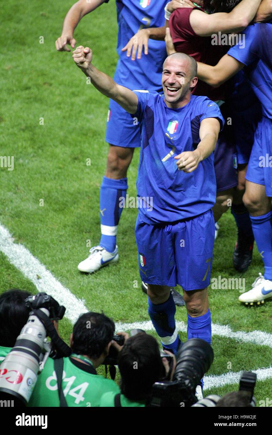 ALESSANDRO DEL PIERO ITALY V FRANCE OLYMPIASTADION BERLIN GERMANY 09 July 2006 Stock Photo