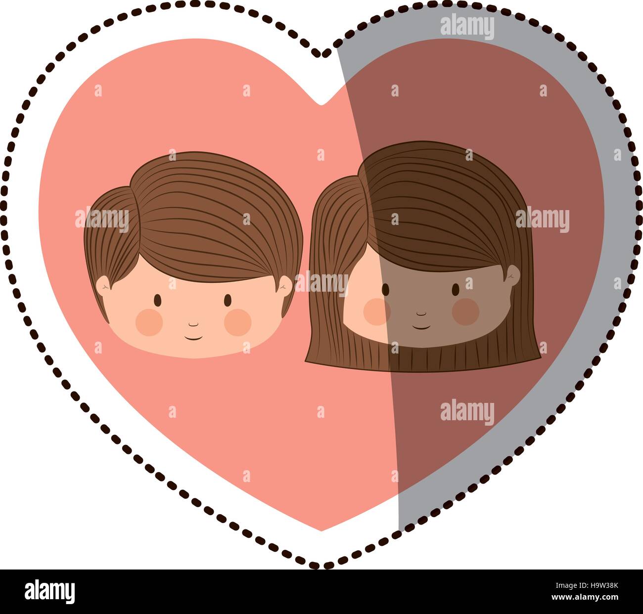 Isolated boy and girl cartoon design Stock Vector Image & Art - Alamy